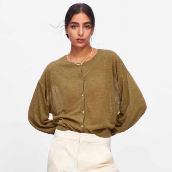 Zara Sweaters - Zara Rustic Button-Up Cardigan
